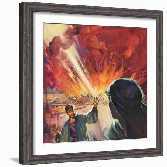 Destruction of Sodom and Gomorah-McConnell-Framed Giclee Print