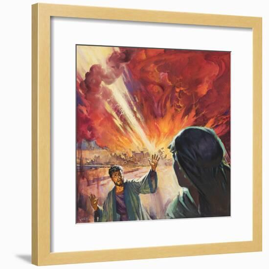 Destruction of Sodom and Gomorah-McConnell-Framed Giclee Print