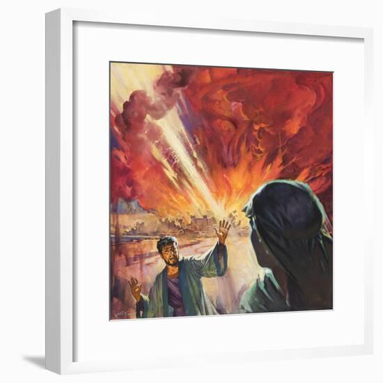 Destruction of Sodom and Gomorah-McConnell-Framed Giclee Print