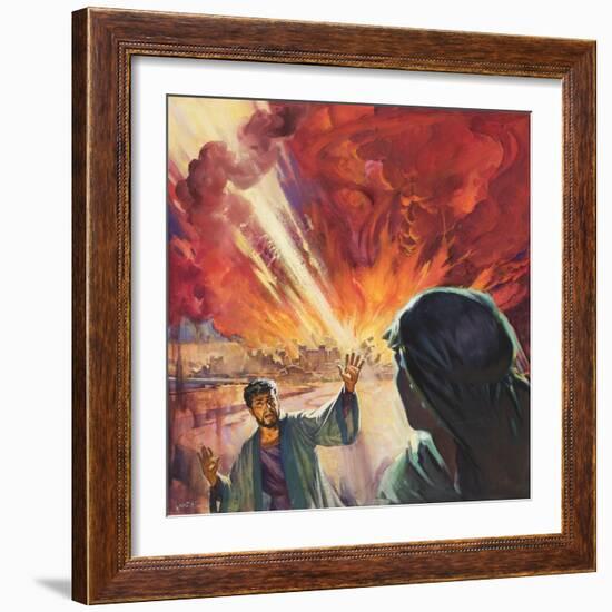 Destruction of Sodom and Gomorah-McConnell-Framed Giclee Print