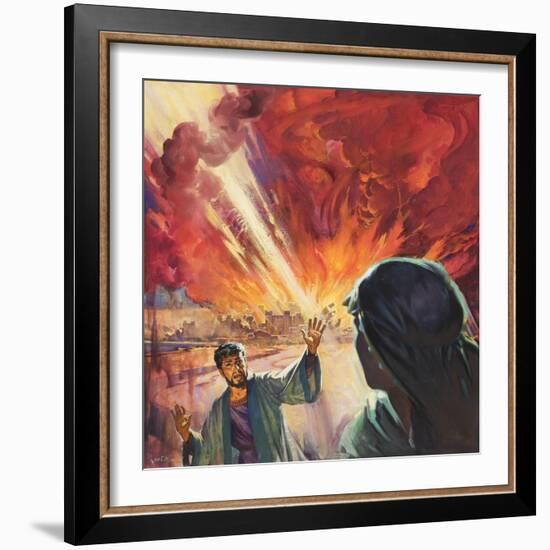 Destruction of Sodom and Gomorah-McConnell-Framed Giclee Print