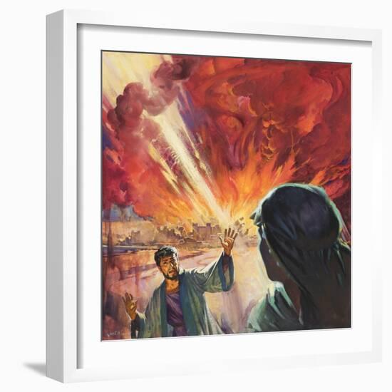 Destruction of Sodom and Gomorah-McConnell-Framed Giclee Print