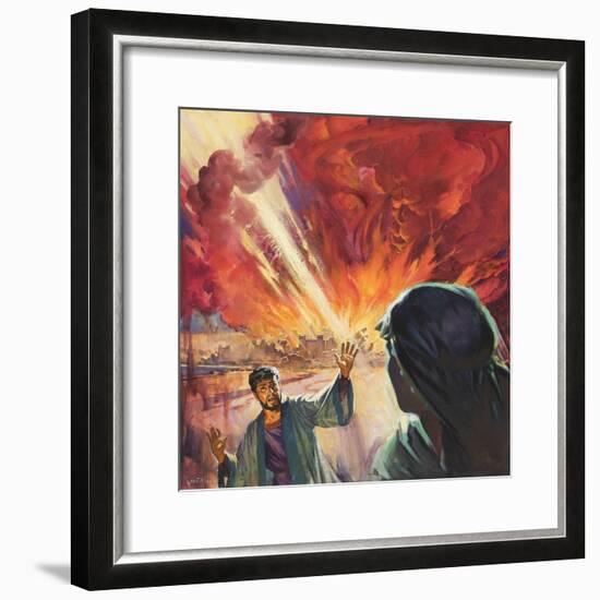 Destruction of Sodom and Gomorah-McConnell-Framed Giclee Print