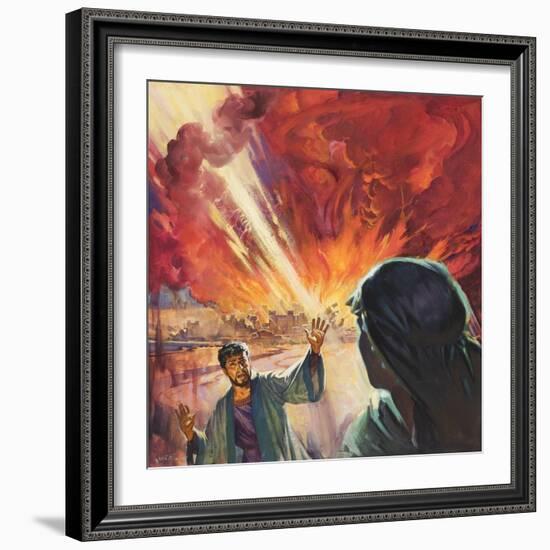 Destruction of Sodom and Gomorah-McConnell-Framed Giclee Print