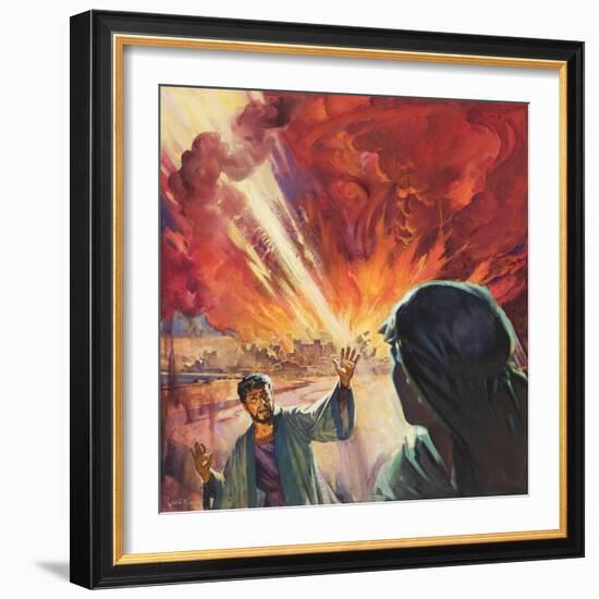 Destruction of Sodom and Gomorah-McConnell-Framed Premium Giclee Print