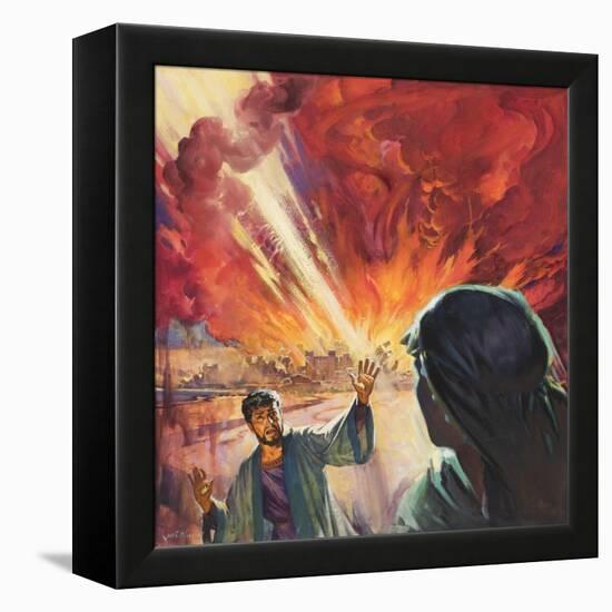 Destruction of Sodom and Gomorah-McConnell-Framed Premier Image Canvas