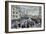 Destruction of Tea at Boston Harbor-Currier & Ives-Framed Giclee Print