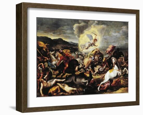 Destruction of the Armies of Sennacherib, Late 16th-Early 17th Century-null-Framed Giclee Print