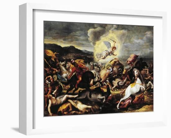 Destruction of the Armies of Sennacherib, Late 16th-Early 17th Century-null-Framed Giclee Print