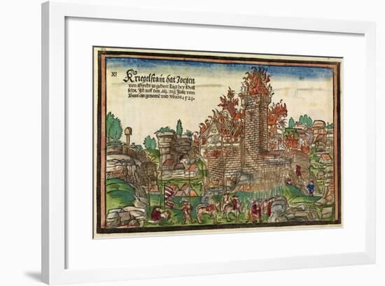 Destruction of the Krögelstein Castle by the Swabian League-Hans Wandereisen-Framed Giclee Print