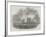 Destruction of the North Shore Cotton-Mill, at Liverpool, by Fire-null-Framed Giclee Print