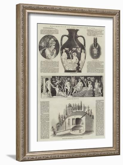 Destruction of the Portland Vase-null-Framed Giclee Print