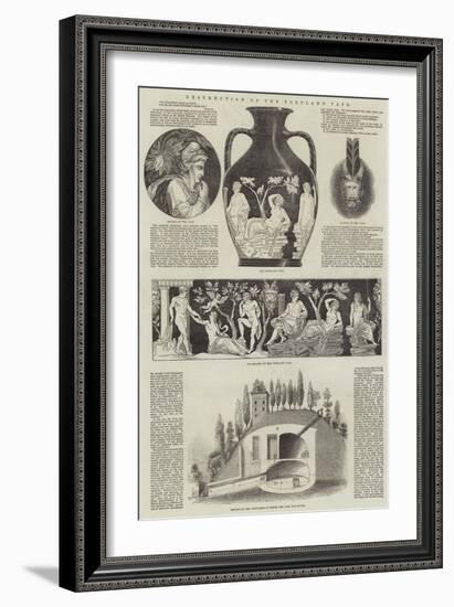 Destruction of the Portland Vase-null-Framed Giclee Print