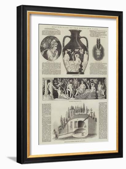 Destruction of the Portland Vase-null-Framed Giclee Print