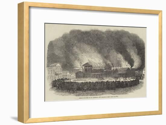 Destructive Fire at San Francisco, 400 Buildings Burnt-null-Framed Giclee Print