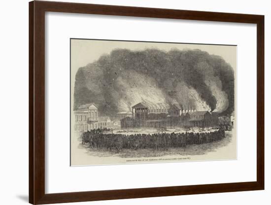 Destructive Fire at San Francisco, 400 Buildings Burnt-null-Framed Giclee Print