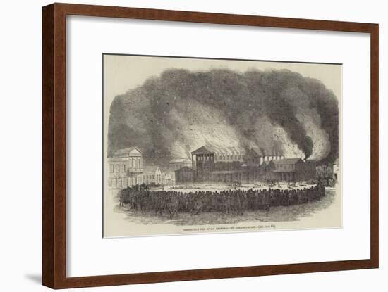 Destructive Fire at San Francisco, 400 Buildings Burnt-null-Framed Giclee Print