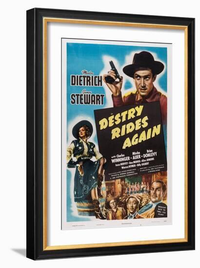 Destry Rides Again, 1939-null-Framed Art Print