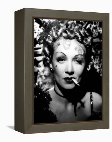 Destry Rides Again, Marlene Dietrich, 1939-null-Framed Stretched Canvas