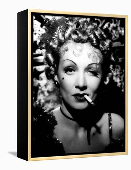 Destry Rides Again, Marlene Dietrich, 1939-null-Framed Stretched Canvas