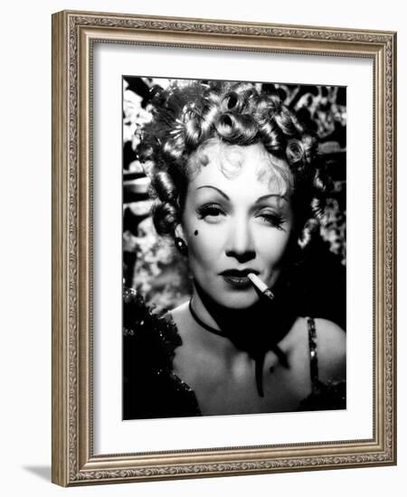 Destry Rides Again, Marlene Dietrich, 1939-null-Framed Photo