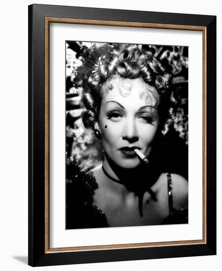 Destry Rides Again, Marlene Dietrich, 1939-null-Framed Photo