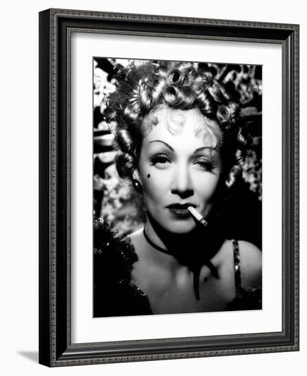 Destry Rides Again, Marlene Dietrich, 1939-null-Framed Photo