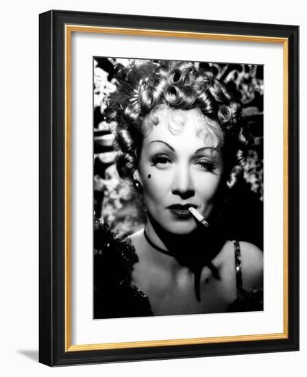 Destry Rides Again, Marlene Dietrich, 1939-null-Framed Photo