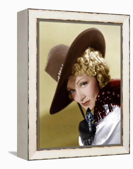 Destry Rides Again, Marlene Dietrich, 1939-null-Framed Stretched Canvas