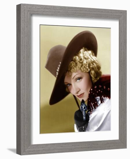 Destry Rides Again, Marlene Dietrich, 1939-null-Framed Premium Photographic Print