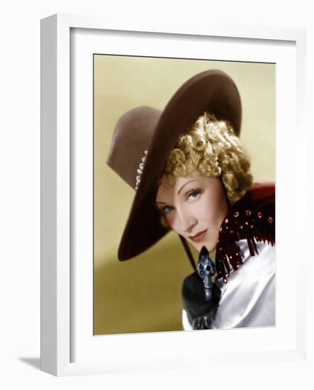 Destry Rides Again, Marlene Dietrich, 1939-null-Framed Premium Photographic Print