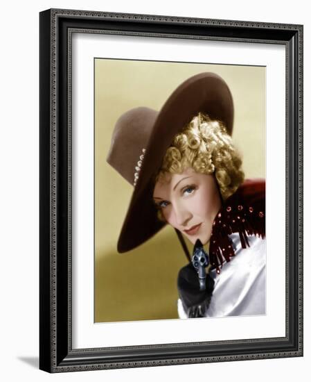 Destry Rides Again, Marlene Dietrich, 1939-null-Framed Premium Photographic Print