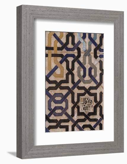 Detail, Alhambra, Granada, Province of Granada, Andalusia, Spain-Michael Snell-Framed Photographic Print