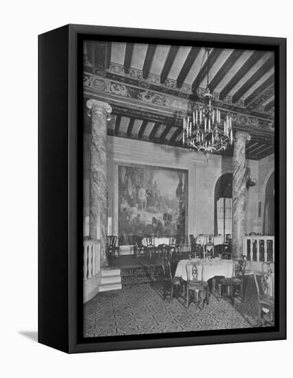 Detail at end of main dining room, Mount Royal Hotel, Montreal, Canada, 1923-null-Framed Premier Image Canvas