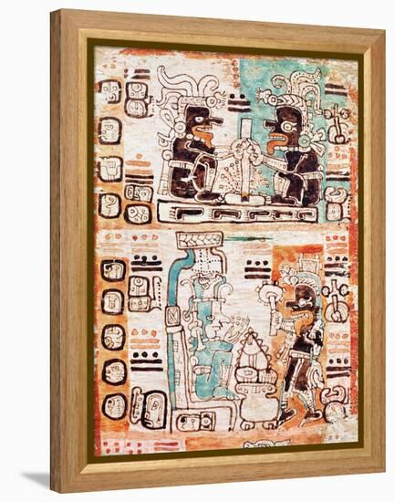 Detail from a Mayan Codex-null-Framed Premier Image Canvas