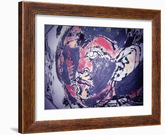 Detail from a Painting by Jackson Pollock-Loomis Dean-Framed Photographic Print