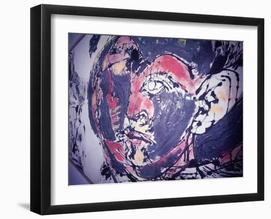 Detail from a Painting by Jackson Pollock-Loomis Dean-Framed Photographic Print