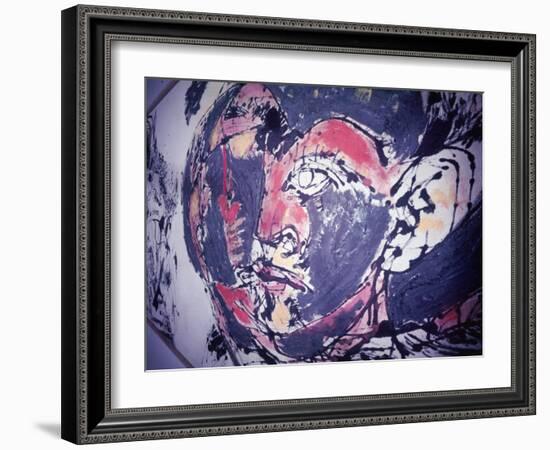 Detail from a Painting by Jackson Pollock-Loomis Dean-Framed Photographic Print