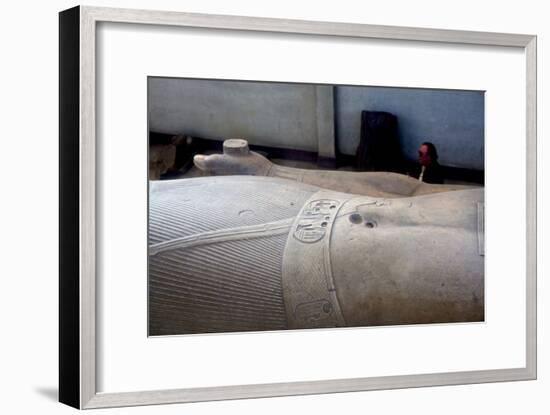 Detail from colossal statue of Rameses II, Memphis, Egypt, c13th century BC. Artist: Unknown-Unknown-Framed Giclee Print