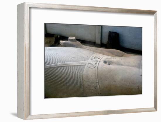 Detail from colossal statue of Rameses II, Memphis, Egypt, c13th century BC. Artist: Unknown-Unknown-Framed Giclee Print