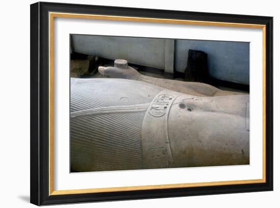 Detail from colossal statue of Rameses II, Memphis, Egypt, c13th century BC. Artist: Unknown-Unknown-Framed Giclee Print