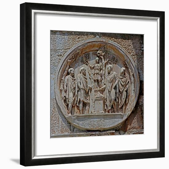 Detail from Constantine's Arch in the Colosseum-null-Framed Giclee Print