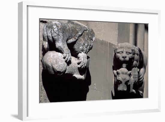 Detail from Exterior of Roman-Catholic Cathedral in Citadel of Alba Iulia, Romania-null-Framed Giclee Print