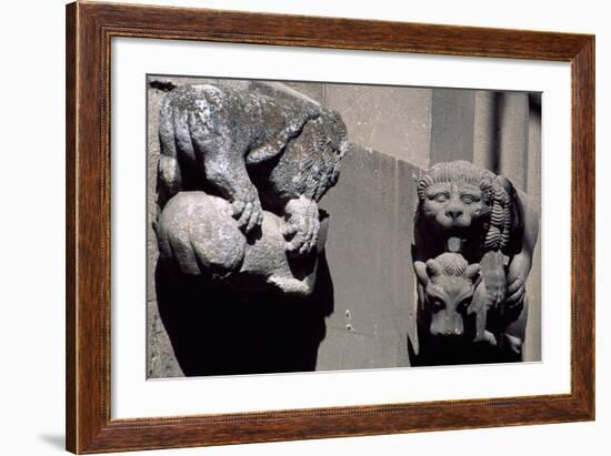 Detail from Exterior of Roman-Catholic Cathedral in Citadel of Alba Iulia, Romania-null-Framed Giclee Print