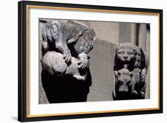 Detail from Exterior of Roman-Catholic Cathedral in Citadel of Alba Iulia, Romania-null-Framed Giclee Print