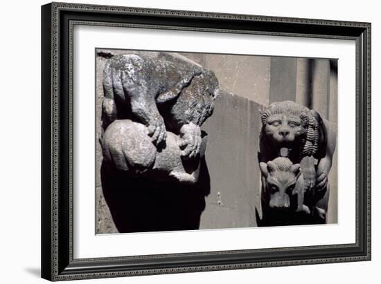 Detail from Exterior of Roman-Catholic Cathedral in Citadel of Alba Iulia, Romania-null-Framed Giclee Print