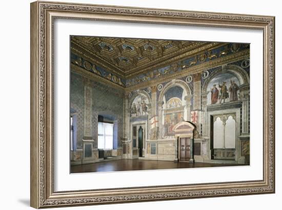 Detail from Frescoes-Domenico Ghirlandaio-Framed Giclee Print