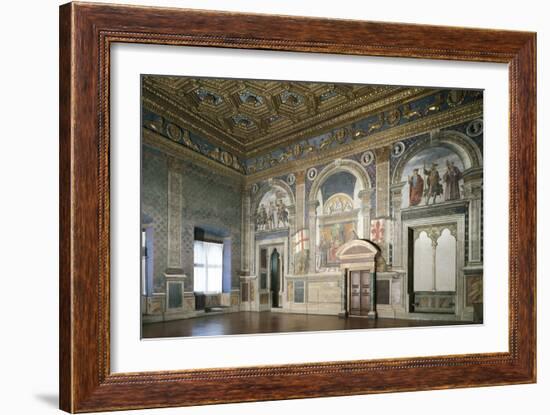 Detail from Frescoes-Domenico Ghirlandaio-Framed Giclee Print