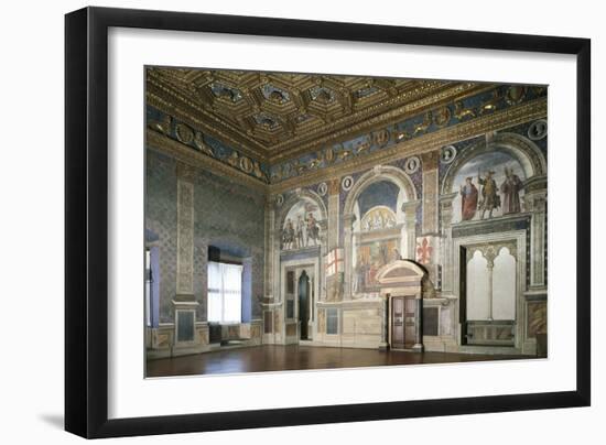 Detail from Frescoes-Domenico Ghirlandaio-Framed Giclee Print