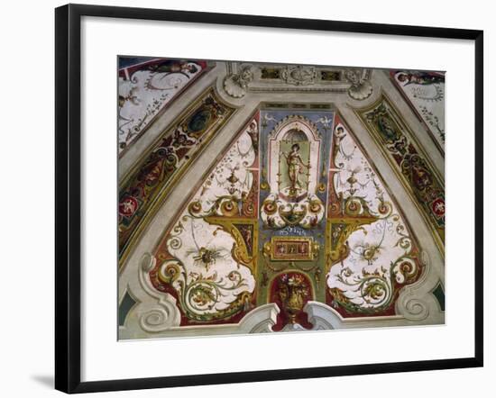 Detail from Hall of Fishing of Villa Lante, Bagnaia, Italy, 16th Century-null-Framed Giclee Print